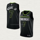 Camiseta Wendell Moore Jr. NO 7 Minnesota Timberwolves Statement 2022-23 Negro