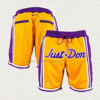 Pantalone Los Angeles Lakers Just Don Amarillo2