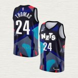 Camiseta Cam Thomas NO 24 Brooklyn Nets Ciudad 2023-24 Negro