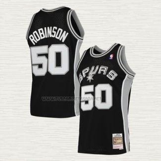 Camiseta David Robinson NO 50 San Antonio Spurs Mitchell & Ness 1998-99 Negro