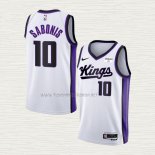 Camiseta Domantas Sabonis NO 10 Sacramento Kings Association 2023-24 Blanco