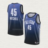 Camiseta Donovan Mitchell NO 45 Utah Jazz All Star 2023 Azul