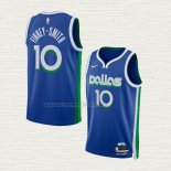 Camiseta Dorian Finney-Smith NO 10 Dallas Mavericks Ciudad 2022-23 Azul