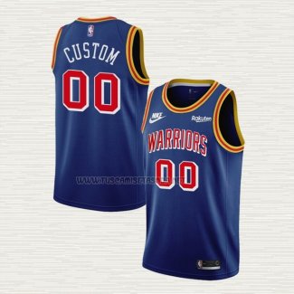 Camiseta Golden State Warriors Personalizada 75th Anniversary Azul