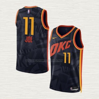 Camiseta Isaiah Joe NO 11 Oklahoma City Thunder Ciudad 2023-24 Negro