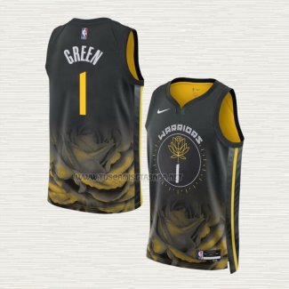 Camiseta JaMychal Green NO 1 Golden State Warriors Ciudad 2022-23 Negro