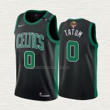 Camiseta Jayson Tatum NO 0 Boston Celtics Statement 2022 NBA Finals Negro