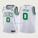Camiseta Jayson Tatum NO 0 Nino Boston Celtics 2017-18 Blanco
