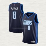 Camiseta Josh Green NO 8 Dallas Mavericks Earned 2020-21 Azul