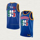 Camiseta Juan Toscano-Anderson NO 95 Golden State Warriors Classic Royal Special Mexico Edition Azul