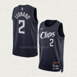 Camiseta Kawhi Leonard NO 2 Los Angeles Clippers Ciudad 2023-24 Azul