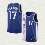 Camiseta Kessler Edwards NO 17 Sacramento Kings Ciudad 2023-24 Azul