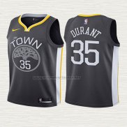 Camiseta Kevin Durant NO 35 Nino Golden State Warriors Statement 2017-18 Gris
