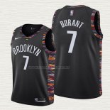 Camiseta Kevin Durant NO 7 Nino Brooklyn Nets Ciudad 2019-20 Negro