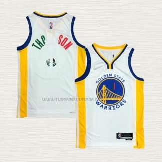 Camiseta Klay Thompson NO 11 Golden State Warriors Slam Dunk Special Mexico Edition 2022 Blanco