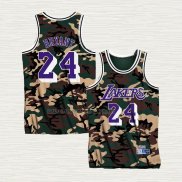 Camiseta Kobe Bryant NO 24 Los Angeles Lakers Camuflaje