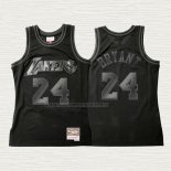 Camiseta Kobe Bryant NO 24 Los Angeles Lakers Hardwood Classics Negro