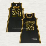 Camiseta Kobe Bryant NO 24 Mujer Los Angeles Lakers Negro