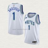 Camiseta Kyle Anderson NO 1 Minnesota Timberwolves Classic 2023-24 Blanco