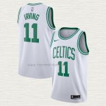 Camiseta Kyrie Irving NO 11 Boston Celtics Association 2017-18 Blanco