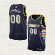 Camiseta Markus Howard NO 00 Denver Nuggets Ciudad 2021-22 Azul