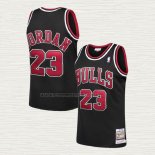 Camiseta Michael Jordan NO 23 Chicago Bulls Retro Negro