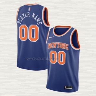 Camiseta New York Knicks Personalizada Icon 2020-21 Azul