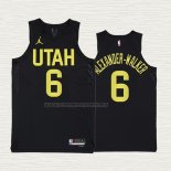 Camiseta Nickeil Alexander-Walker NO 6 Utah Jazz Statement 2022-23 Negro