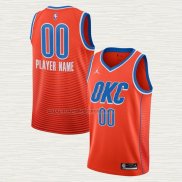 Camiseta Oklahoma City Thunder Personalizada Statement Naranja