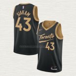 Camiseta Pascal Siakam NO 43 Toronto Raptors Ciudad 2020-21 Negro