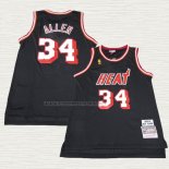 Camiseta Ray Allen NO 34 Miami Heat Mitchell & Ness 2012-13 Negro