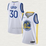 Camiseta Stephen Curry NO 30 Golden State Warriors Association 2020-21 Blanco