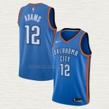 Camiseta Steven Adams NO 12 Oklahoma City Thunder Icon Azul