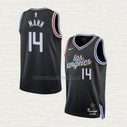 Camiseta Terance Mann NO 14 Los Angeles Clippers Ciudad 2022-23 Negro