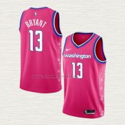 Camiseta Thomas Bryant NO 13 Washington Wizards Ciudad 2022-23 Rosa