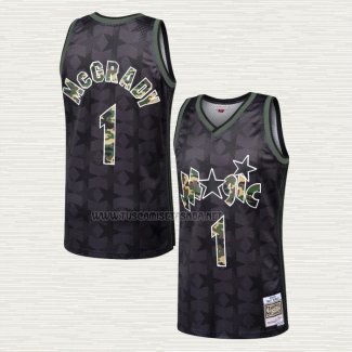Camiseta Tracy McGrady NO 1 Orlando Magic Retro Negro
