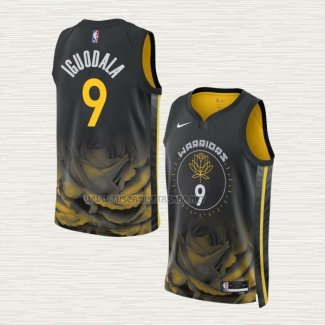 Camiseta Andre Iguodala NO 9 Golden State Warriors Ciudad 2022-23 Negro