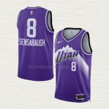 Camiseta Brice Sensabaugh NO 8 Utah Jazz Ciudad 2023-24 Violeta