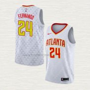 Camiseta Bruno Fernando NO 24 Atlanta Hawks Association Blanco