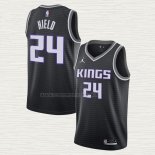Camiseta Buddy Hield NO 24 Sacramento Kings Statement Negro