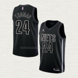 Camiseta Cam Thomas NO 24 Brooklyn Nets Statement 2022-23 Negro