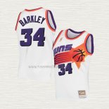 Camiseta Charles Barkley NO 34 Phoenix Suns Mitchell & Ness 1992-93 Blanco