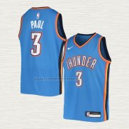 Camiseta Chris Paul NO 3 Nino Oklahoma City Thunder Icon Azul