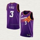 Camiseta Chris Paul NO 3 Phoenix Suns Classic 2022-23 Violeta