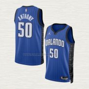 Camiseta Cole Anthony NO 50 Orlando Magic Statement 2022-23 Azul