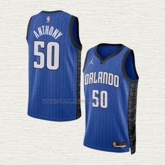 Camiseta Cole Anthony NO 50 Orlando Magic Statement 2022-23 Azul