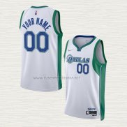 Camiseta Dallas Mavericks Personalizada Ciudad 2021-22 Blanco