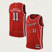 Camiseta DeMar DeRozan NO 11 Chicago Bulls Ciudad 2021-22 Rojo