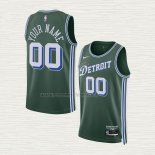 Camiseta Detroit Pistons Personalizada Ciudad 2022-23 Verde