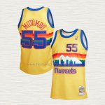 Camiseta Dikembe Mutombo NO 55 Denver Nuggets Mitchell & Ness 1991-92 Amarillo